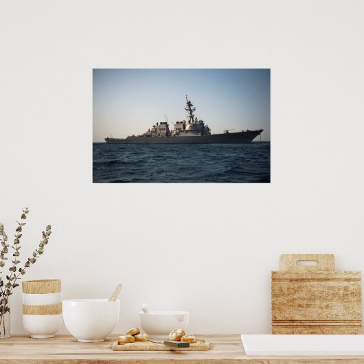 USS Arleigh Burke (DDG 51) Poster (Keuken)
