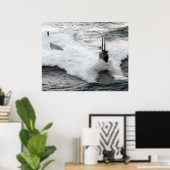 USS Asheville (SSN 758) Poster (Thuiskantoor)