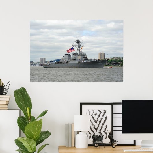 USS Barry (DDG 52) Poster (Thuiskantoor)