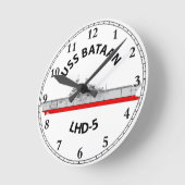 USS BATAAN - LHD-5 - WASP KLASSE AMPHIBIOUS ASSAUL RONDE KLOK (Hoek)