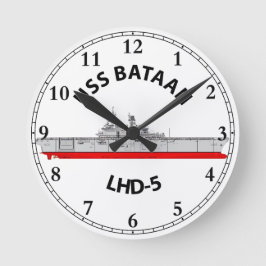 USS BATAAN - LHD-5 - WASP KLASSE AMPHIBIOUS ASSAUL RONDE KLOK