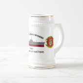 USS Belleau hout, lha-3, met embleem, Bierpul (Voorkant rechts)