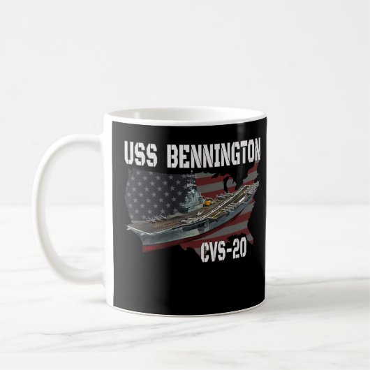 USS Bennington CVS-20 Vliegtuig Drager Veterans Da Koffiemok (Links)
