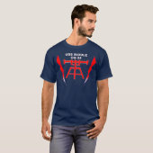 USS Biddle Fire Controlman T-shirt (Voorkant volledig)