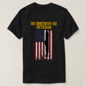 USS Bonefish SS582 Onderzeeër Veterans Dag Vaders T-shirt (Design voorkant)