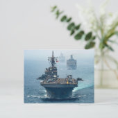 USS Boxer (LHD-4) Briefkaart (Staand voorkant)