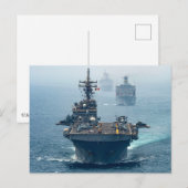 USS Boxer (LHD-4) Briefkaart (Voorkant / Achterkant)