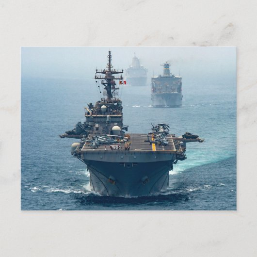 USS Boxer (LHD-4) Briefkaart (Voorkant)