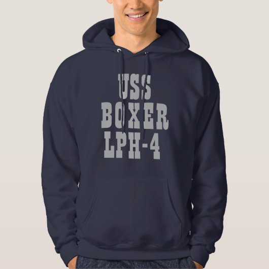 USS BOXER (LPH-4) HOODIE (Voorkant)