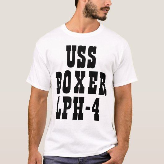 USS BOXER (LPH-4) T-SHIRT (Voorkant)
