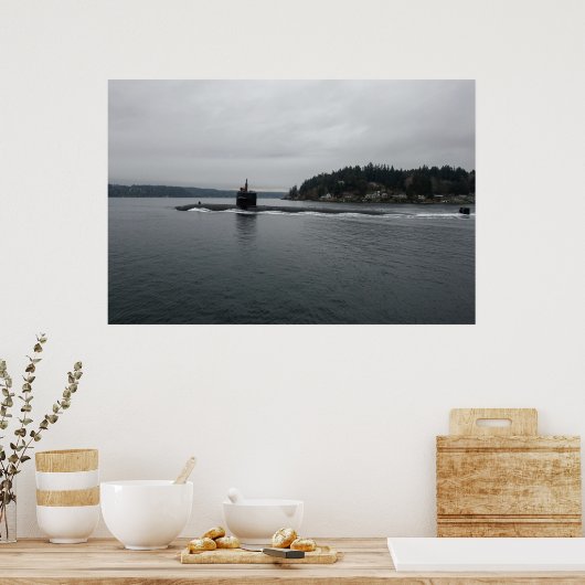 USS Bremerton (SSN 698) Poster (Keuken)