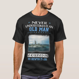 USS Brewton FF1086 Veterans Dag vaderdag T-shirt