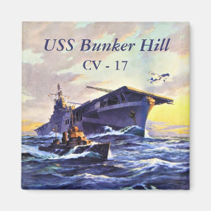 USS Bunker Hill bij zee Magneet