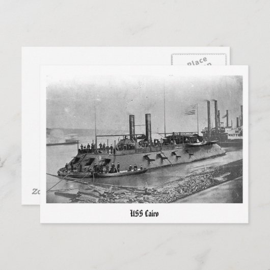 USS Cairo-Briefkaart Briefkaart (Voorkant / Achterkant)