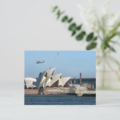 USS Canberra in Sydney Briefkaart (Staand voorkant)