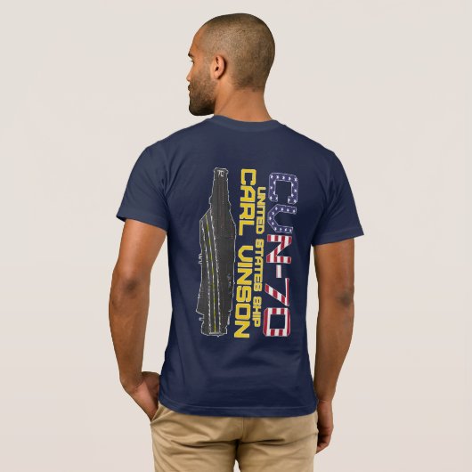 USS CARL VINSON CVN-70 T-Shirt (Achterkant volledig)