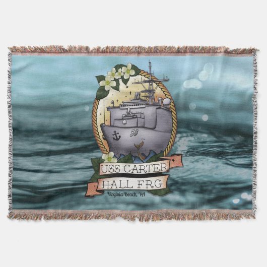 USS Carter Hall FRG Blanket Deken (Voorkant)