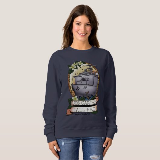 USS Carter Hall FRG Sweatshirt (Voorkant volledig)