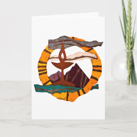 USS chalice, Unitarian Universalist, UU, chalice, Kaart (Voorkant)