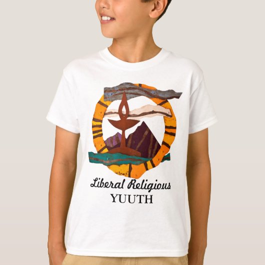USS chalice, Unitarian Universalist, UU, chalice, T-shirt (Voorkant)