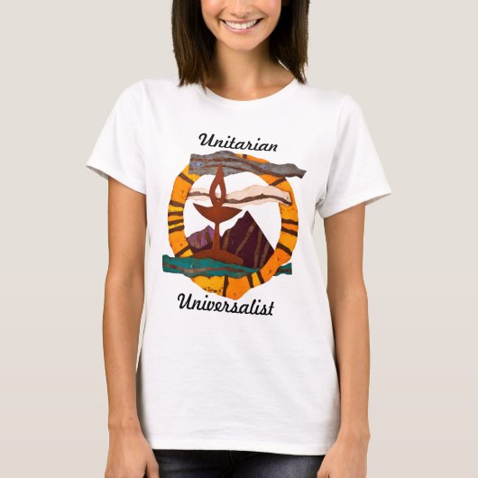 USS chalice, Unitarian Universalist, UU, t-shirt (Voorkant)