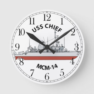 USS Chief MCM-14 Ronde Klok