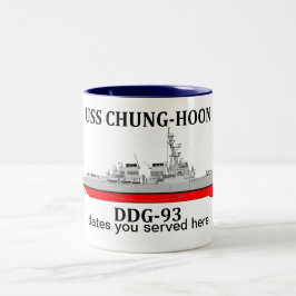 USS Chung-Hoon, DDG-93, aanpasbare datums die word Tweekleurige Koffiemok
