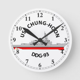 USS CHUNG-HOON - DDG-93 - ARLEIGH BURKE RONDE KLOK