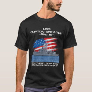 USS Clifton Sprague FFG 16 Class Frigate Amerikaan T-shirt