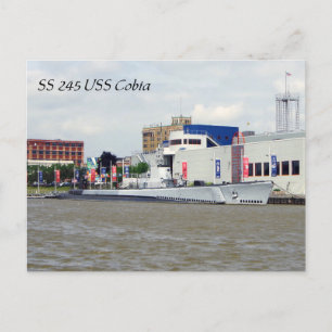 USS Cobia SS245 Post Kaart