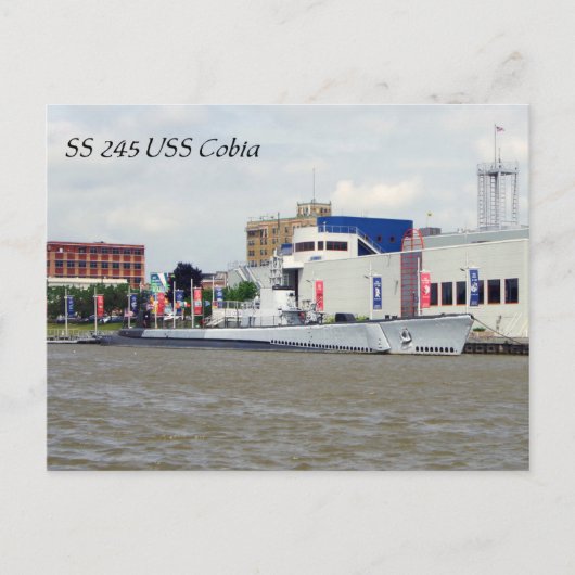 USS Cobia SS245 Post Kaart (Voorkant)