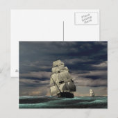 USS Congres Briefkaart (Voorkant / Achterkant)