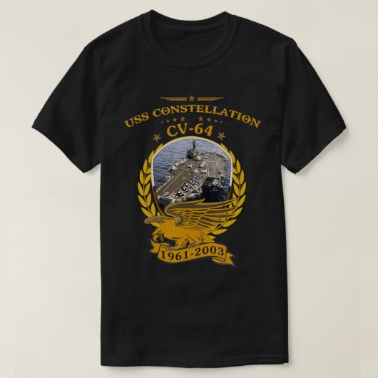 USS Constellation (CV64) T-shirt (Design voorkant)