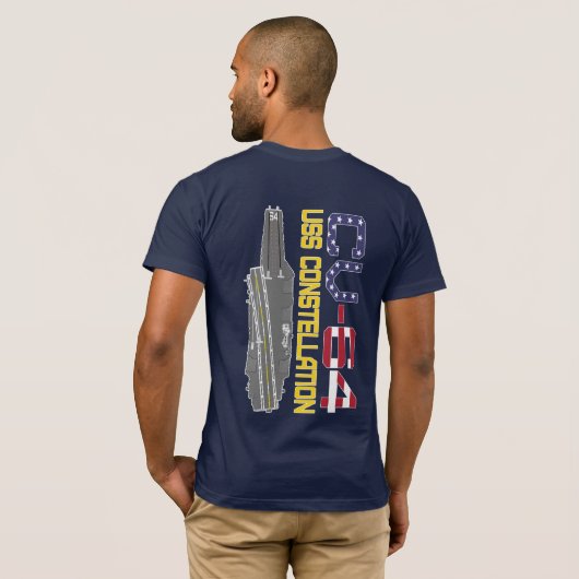 USS CONSTELLATION CV-64 T-Shirt (Achterkant volledig)