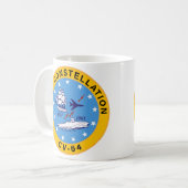 USS Constellation CV-64 Vliegtuig Carrier Insignia Koffiemok (Voorkant links)