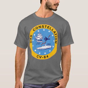 USS Constellation CV-64 Vliegtuig Carrier Insignia T-shirt