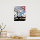 USS Constellation Tall Ship Baltimore Harbour Foto Poster (Keuken)
