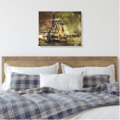 USS CONSTITUTIE CANVAS AFDRUK (Insitu (Slaapkamer))