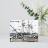 USS Constitution 1963 Briefkaart (Staand voorkant)