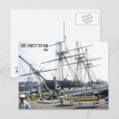 USS Constitution 1963 Briefkaart (Voorkant / Achterkant)