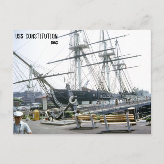 USS Constitution 1963 Briefkaart (Voorkant)