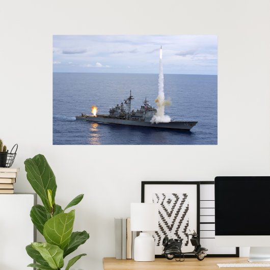 USS Cowpens (CG 63) Poster (Thuiskantoor)