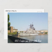 USS Croaker en USS Little Rock Briefkaart (Voorkant / Achterkant)