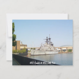 USS Croaker en USS Little Rock Briefkaart