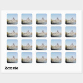 USS Croaker en USS Little Rock Vierkante Sticker (Vel)
