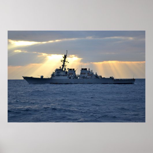 USS Curtis Wilbur (DDG 54) Poster (Voorkant)