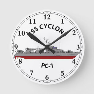 USS Cyclone PC-1 Patrol Coastal Ronde Klok