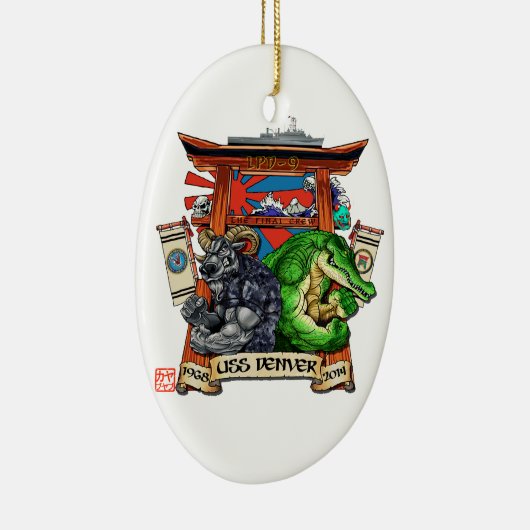 USS Denver LPD-9 Decommissioning Ornament (Rechts)