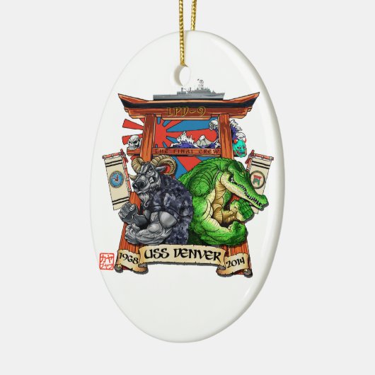 USS Denver LPD-9 Decommissioning Ornament (Links)