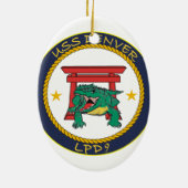 USS Denver LPD-9 Decommissioning Ornament (Achterkant)
